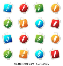 Edit color icon for web sites and user interfaces