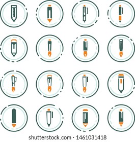 Edit color vector icons for user interface design