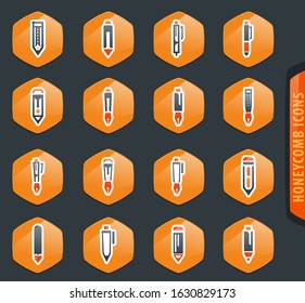 Edit color vector icons for user interface design