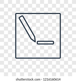 Edit concept vector linear icon isolated on transparent background, Edit concept transparency concept in outline style