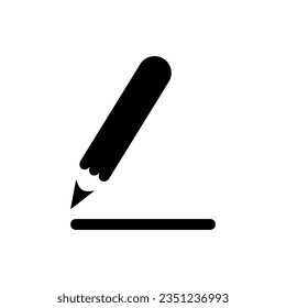 Edit content icon on white background