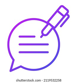 Edit content Icon. User interface Vector Illustration, As a Simple Vector Sign and Trendy Symbol in Line Art Style, for Design and Websites, or Mobile Apps,