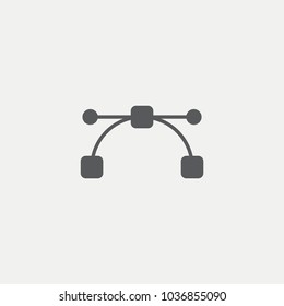 Edit Curvest tool Flat Icon
