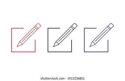 Edit Document glyph icon. flat icon symbol, Pencil icon, vector isolated illustration, pens isolated on white background