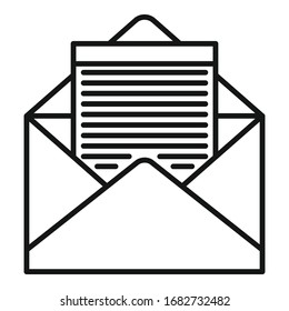 Edit document icon. Outline edit document vector icon for web design isolated on white background