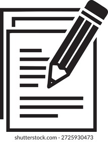 Icono De Documento De Editar Para Papeleo Y Administración De Archivos