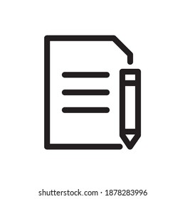 edit document icon vector for website and apps