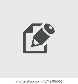 Edit document vector icon illustration sign