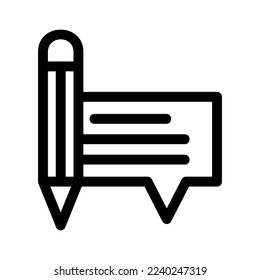 edit feedback icon or logo isolated sign symbol vector illustration - high quality black style vector icons
