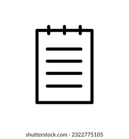 
Edit file icon, note, register icon vector illustration