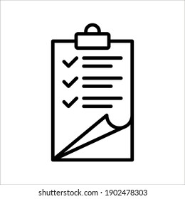 Edit file icon, note, sign up icon vector illustration on white background. color editable