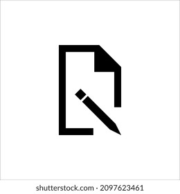 Edit file icon, note, sign up icon vector illustration