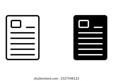 Ícone de arquivo de edição, nota, ícone de inscrição ilustração vetorial em fundo branco. cor editável