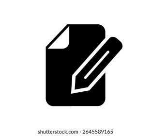 Ícone Editar arquivo. Editar símbolo do lápis. Inscreva-se projeto de vetor de botão e ilustração. 


