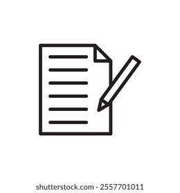Edit file icon Thin line art collection