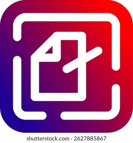 Edit file Line vector Icon Design