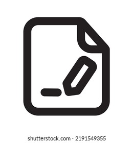 Edit Files Icon with Outline Style