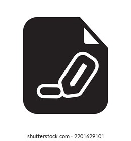 Edit Files Icon Solid Style