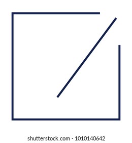 Edit Flat minimal icon vector