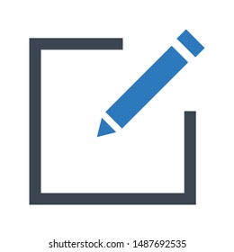 edit glyph colour vector icon