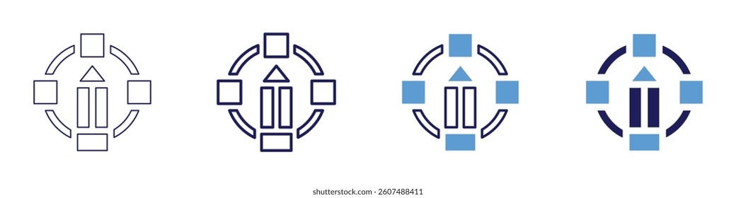 Edit spreadsheet​ icon in 4 different styles. Thin Line, Line, Bold Line, Duotone. Duotone style. Editable stroke.