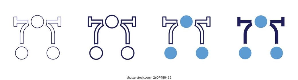Edit transition​ icon in 4 different styles. Thin Line, Line, Bold Line, Duotone. Duotone style. Editable stroke.