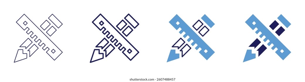 Edit summary​ icon in 4 different styles. Thin Line, Line, Bold Line, Duotone. Duotone style. Editable stroke.