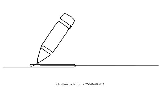 edit icon continuous one line drawing, edit pen icon, create modify pen sign button, sign up icon - editing text file document icons, Edit sign and symbol vector. Pencil icon. outline pro vector