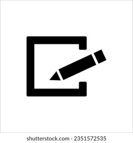 Edit icon. create icon isolated on white background