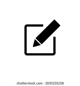 Edit icon. edit document sign and symbol. edit text icon. pencil. sign up