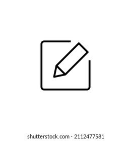 Edit icon. edit document sign and symbol. edit text icon. pencil. sign up