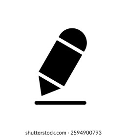 Edit icon. edit document icon. edit text icon. pencil, simple flat style, illustration, logo sign symbol pictogram template, for ui or ux isolated on white for mobile app, editable