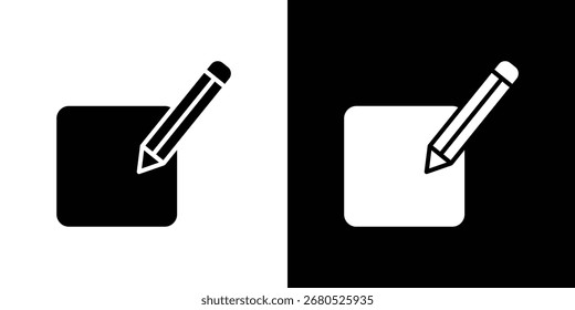 Icono de Editar. colección de estilo plano y de línea.