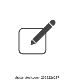 Edit icon Flat simple outline set