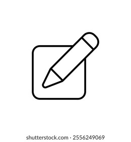 edit icon Flat symbol set outline