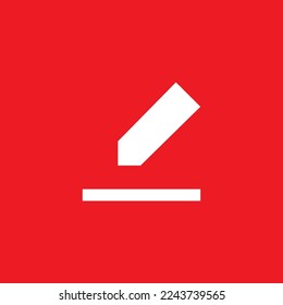 Edit icon, graphic resource template, vector illustration.