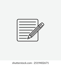 Edit icon isolated on white background