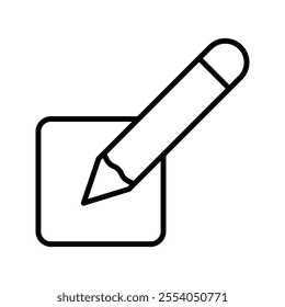 Edit icon isolated on white background