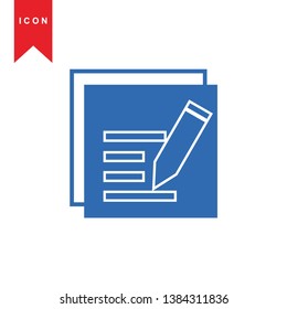 edit icon. isolated sign symbol - Vector
