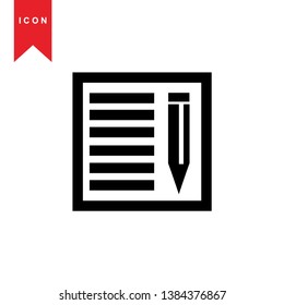 edit icon. isolated sign symbol - Vector