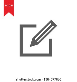 edit icon. isolated sign symbol - Vector
