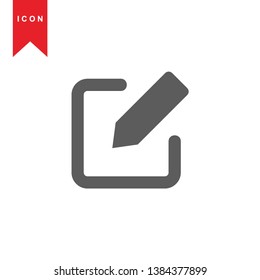 edit icon. isolated sign symbol - Vector
