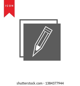 edit icon. isolated sign symbol - Vector
