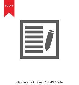 edit icon. isolated sign symbol - Vector
