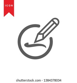 edit icon. isolated sign symbol - Vector
