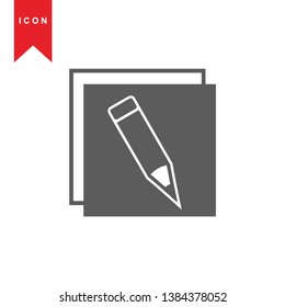 edit icon. isolated sign symbol - Vector
