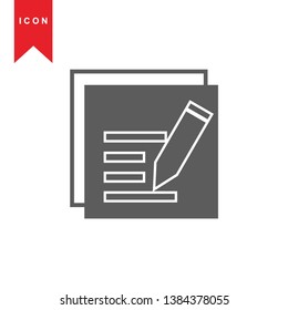 edit icon. isolated sign symbol - Vector
