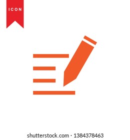 edit icon. isolated sign symbol - Vector
