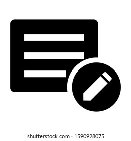 edit icon isolated sign symbol vector illustration - high quality black style vector icons
