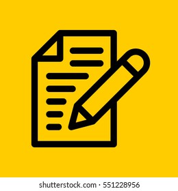 edit icon. isolated sign symbol